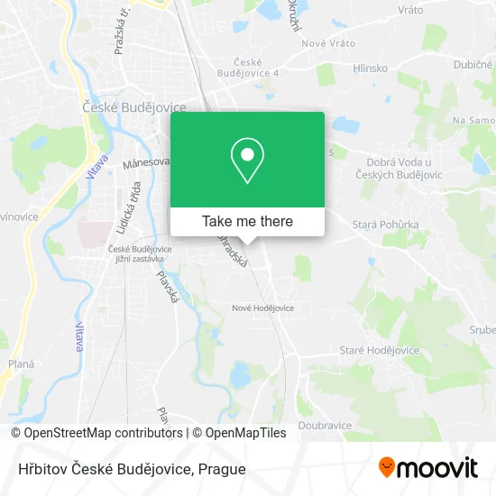 Карта Hřbitov České Budějovice