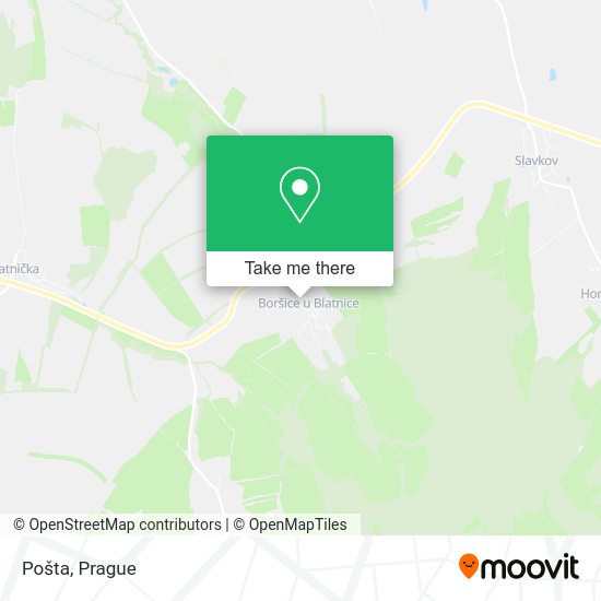 Карта Pošta