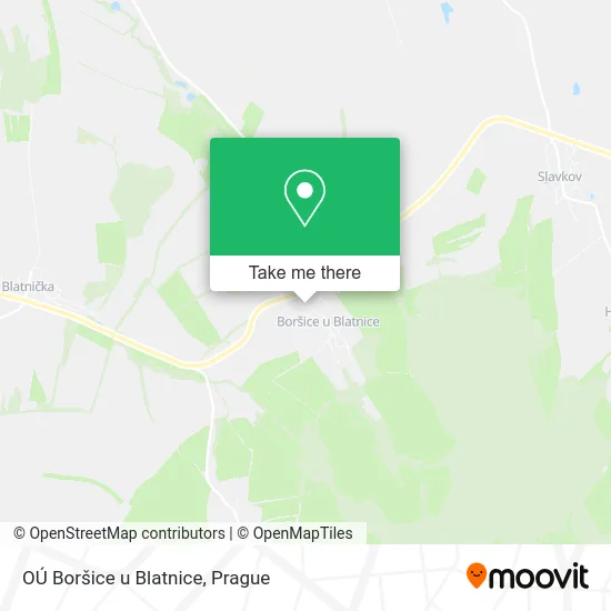 Карта OÚ Boršice u Blatnice