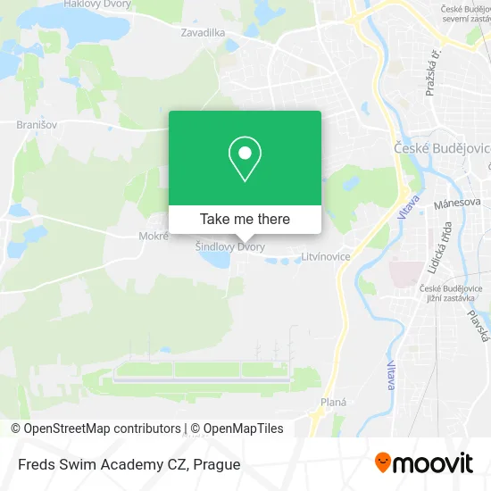 Карта Freds Swim Academy CZ