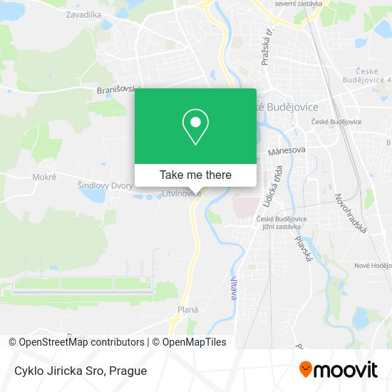 Карта Cyklo Jiricka Sro