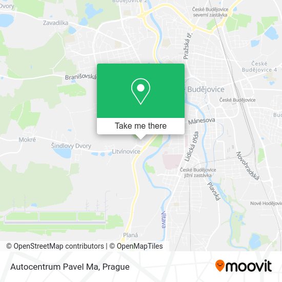Карта Autocentrum Pavel Ma