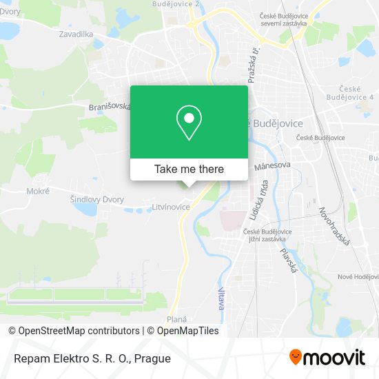 Карта Repam Elektro S. R. O.
