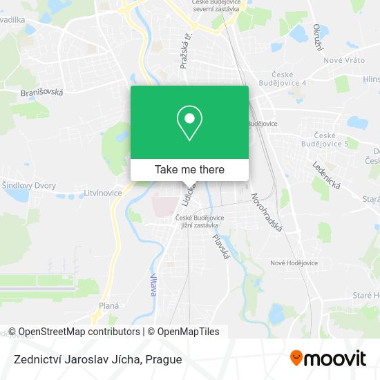 Zednictví Jaroslav Jícha map
