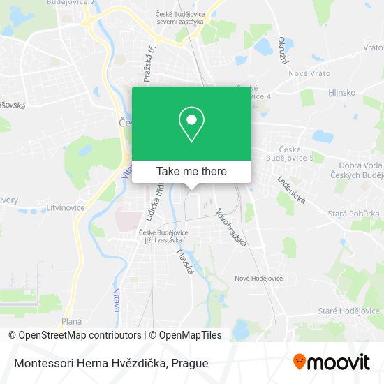 Montessori Herna Hvězdička map