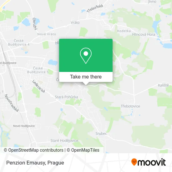 Карта Penzion Emausy