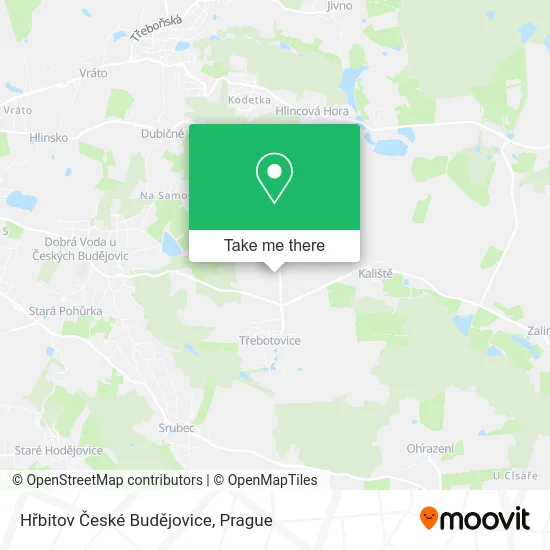 Карта Hřbitov České Budějovice
