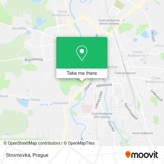 Карта Stromovka
