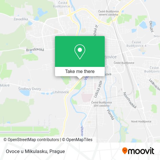 Карта Ovoce u Mikulasku