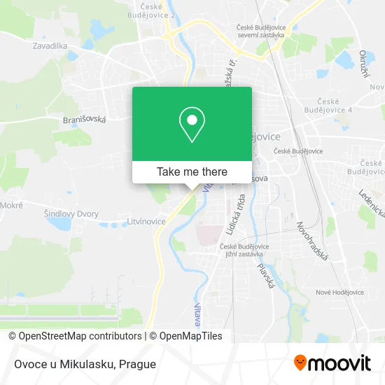 Карта Ovoce u Mikulasku