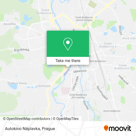 Карта Autokino Náplavka