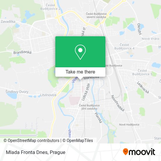 Карта Mlada Fronta Dnes