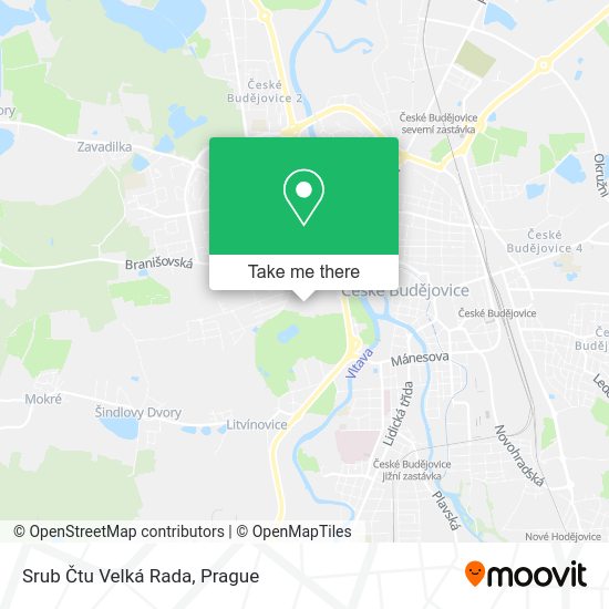 Карта Srub Čtu Velká Rada