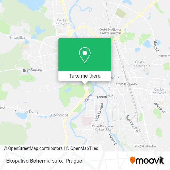 Карта Ekopalivo Bohemia s.r.o.