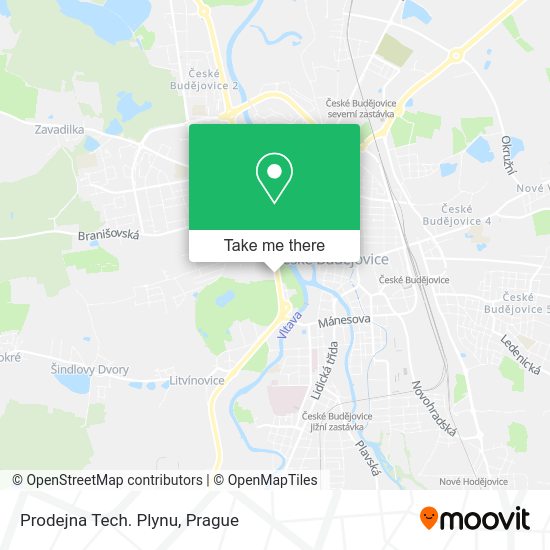 Карта Prodejna Tech. Plynu