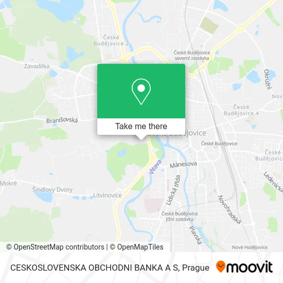 Карта CESKOSLOVENSKA OBCHODNI BANKA A S