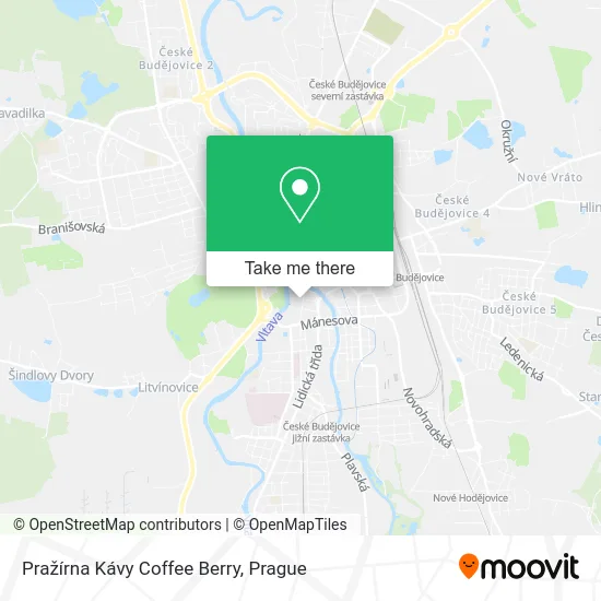Карта Pražírna Kávy Coffee Berry