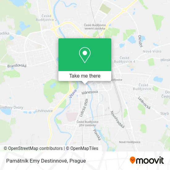 Карта Památník Emy Destinnové