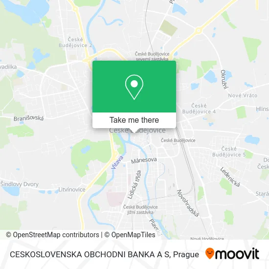 Карта CESKOSLOVENSKA OBCHODNI BANKA A S