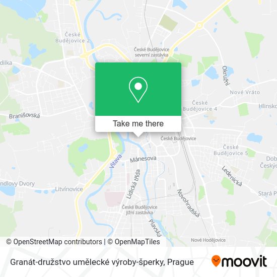 Granát-družstvo umělecké výroby-šperky map