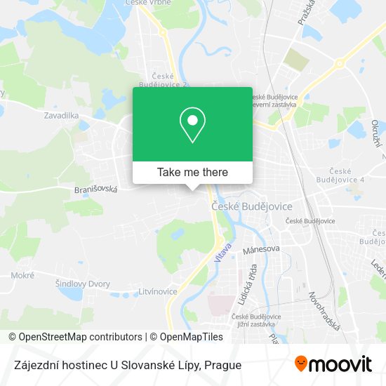Zájezdní hostinec U Slovanské Lípy map