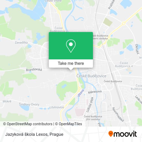 Карта Jazyková škola Lexos