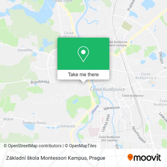 Základní škola Montessori Kampus map