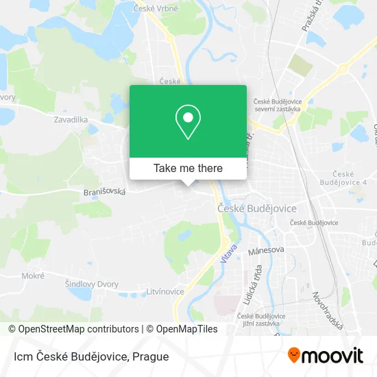 Карта Icm České Budějovice