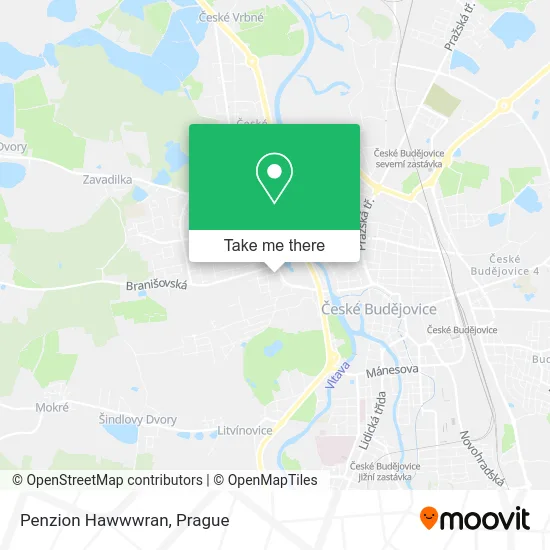 Карта Penzion Hawwwran