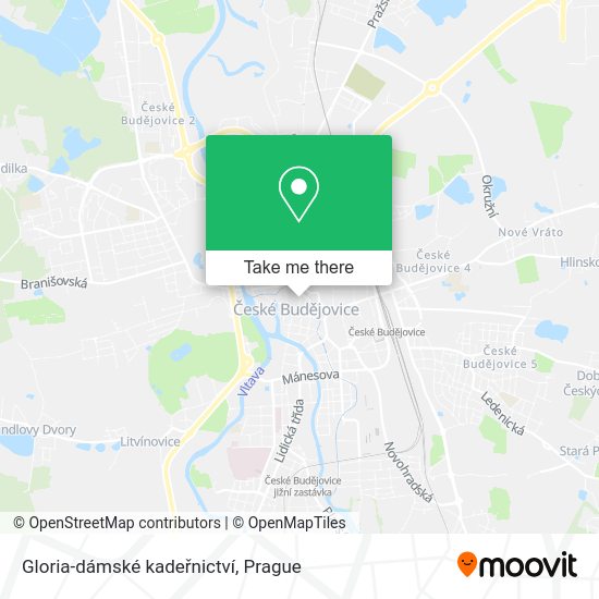 Gloria-dámské kadeřnictví map