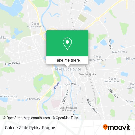 Galerie Zlaté Rybky map