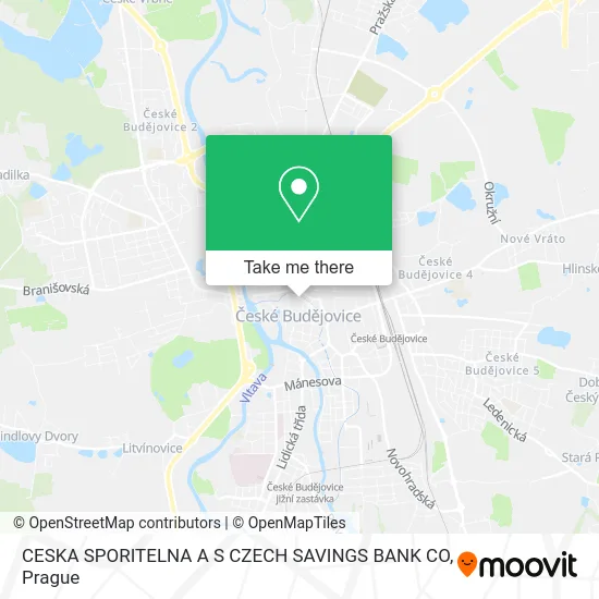 Карта CESKA SPORITELNA A S CZECH SAVINGS BANK CO