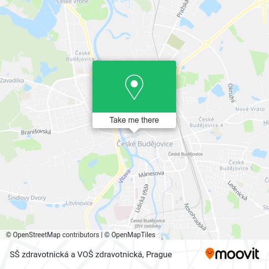 SŠ zdravotnická a VOŠ zdravotnická map