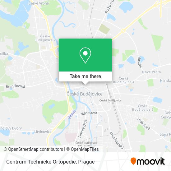 Карта Centrum Technické Ortopedie