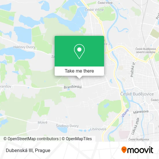 Карта Dubenská III