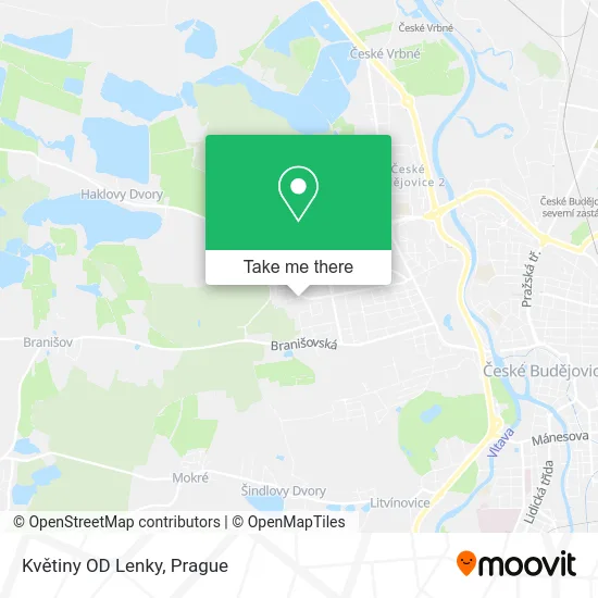 Květiny OD Lenky map