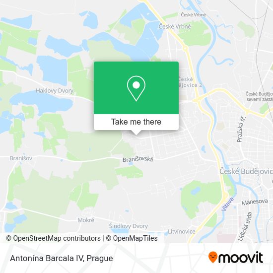 Antonína Barcala IV map