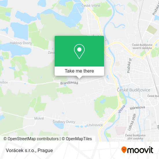 Карта Vorácek s.r.o.