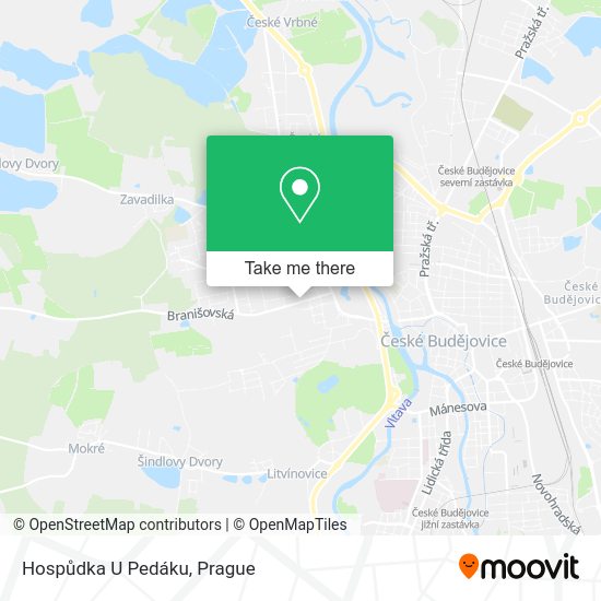 Карта Hospůdka U Pedáku
