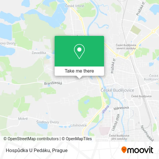 Карта Hospůdka U Pedáku