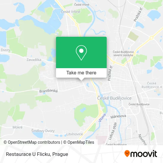 Карта Restaurace U Flicku
