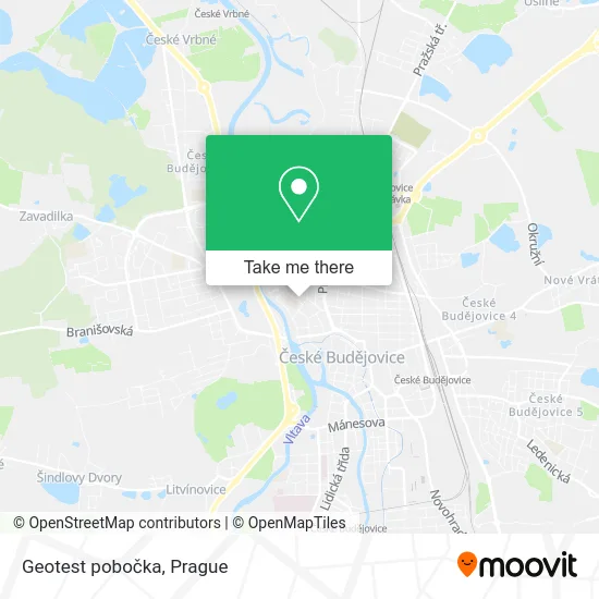 Карта Geotest pobočka