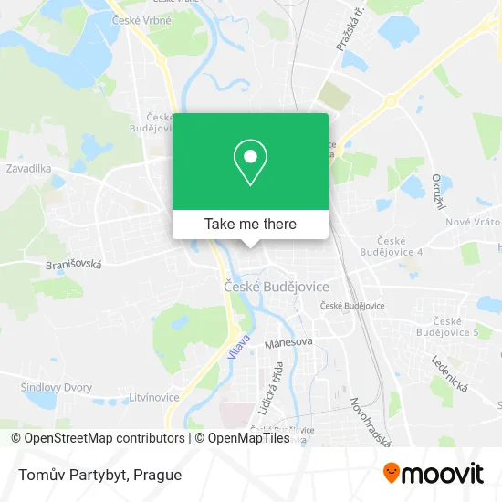Карта Tomův Partybyt