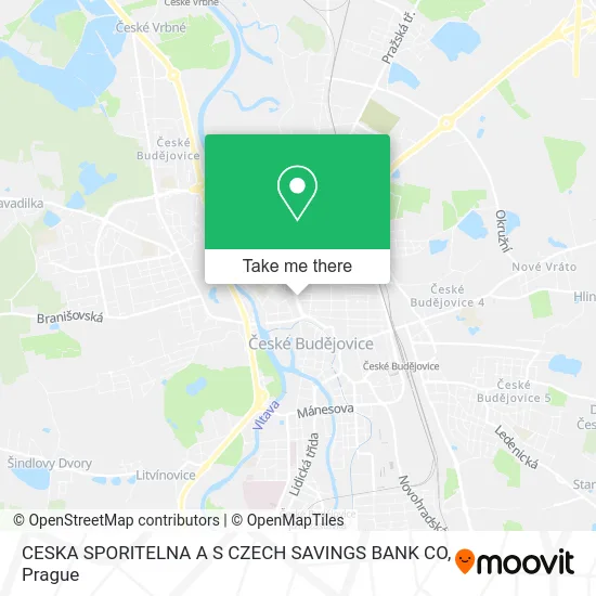 Карта CESKA SPORITELNA A S CZECH SAVINGS BANK CO