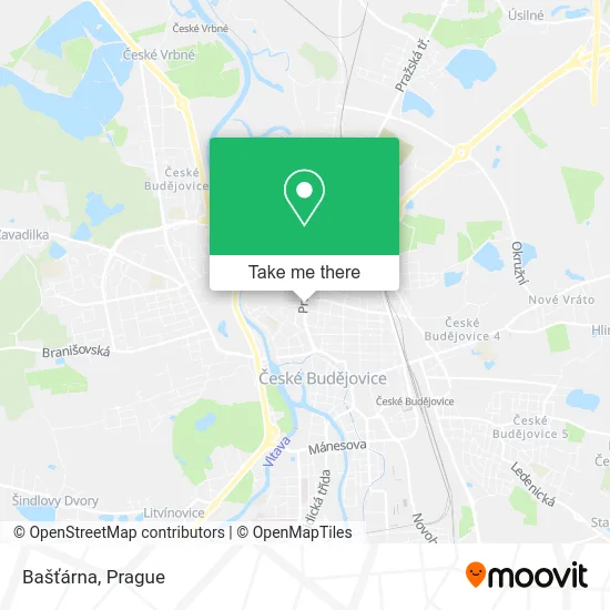 Карта Bašťárna