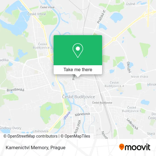 Карта Kamenictví Memory