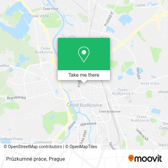 Карта Průzkumné práce