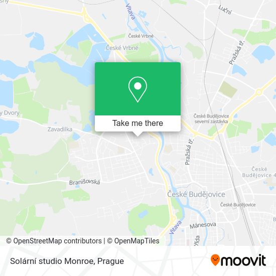 Solární studio Monroe map