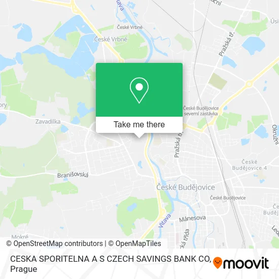 Карта CESKA SPORITELNA A S CZECH SAVINGS BANK CO