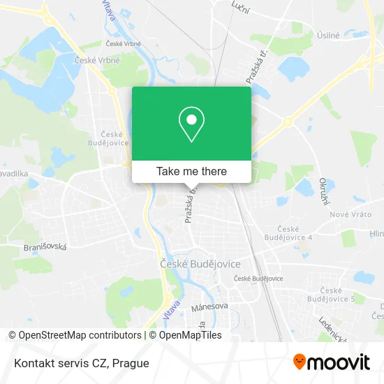 Карта Kontakt servis CZ